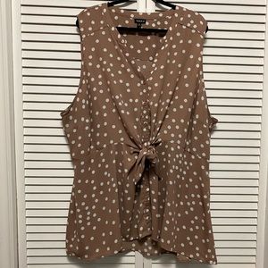 Pink Georgette Torrid Sleeveless Blouse size 4x